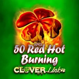 50 Red Hot Burning Clover Links logo by Novomatic at Instant Casino