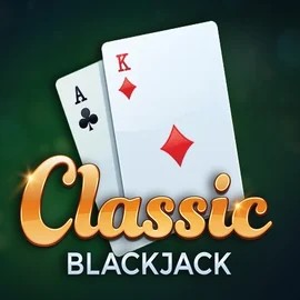 Classic Blackjack slot logo by Red Tiger Gaming at Instant Casino