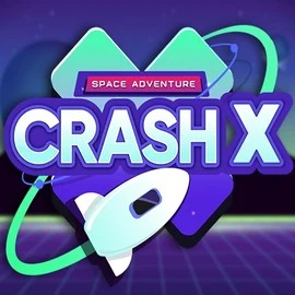 Crash X slot logo by Turbo Games at Instant Casino