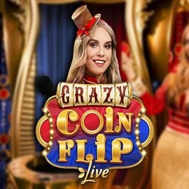 Crazy Coin Flip logo by Evolution at Instant Casino