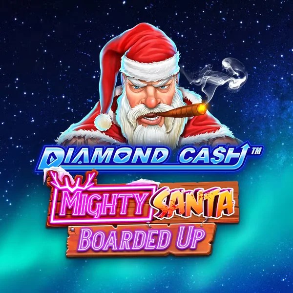 Diamond Cash Mighty Santa Boarded Up logo by Greentube Instant Casino