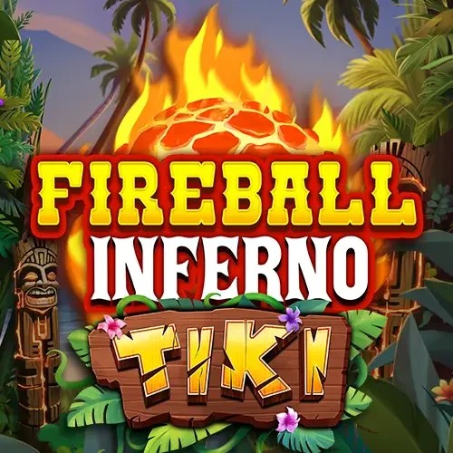 Slots logo of Fireball Inferno Tiki from NetEnt at Instant Casino