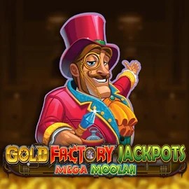 Gold Factory Jackpots Mega Moolah game by Aurum Signature Studios – logo hosted on Instant Casino