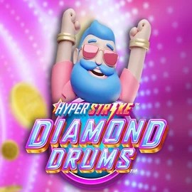 Official Slots logo: Hyper Strike Diamond Drums by Gameburger Studios at Instant Casino