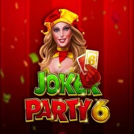 Joker Party 6 slot logo by Greentube at Instant Casino