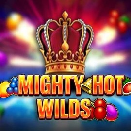 Mighty Hot Wilds slot logo by Inspired Gaming at Instant Casino