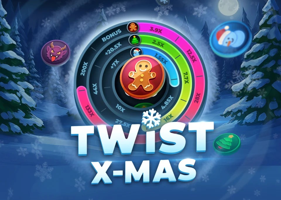 Twist X-mas logo – Casino Games by InOut at Instant Casino