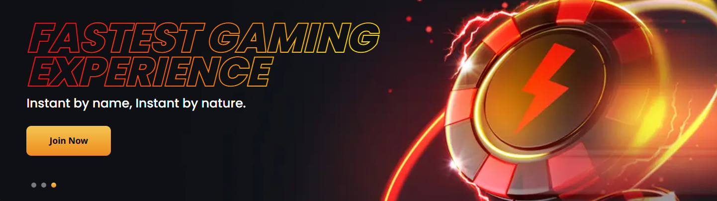 Fast online casino gaming experience with instant play, lightning-speed performance, and quick access to real money games.